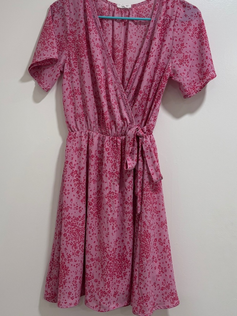 Pink Wrap Dress